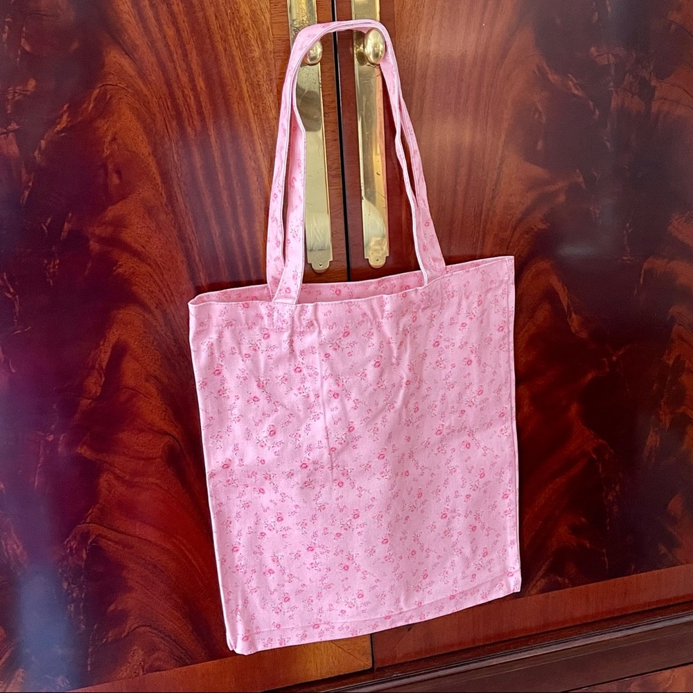 LoveShackFancy Pink Floral Tote Bag - Picture 2 of 13